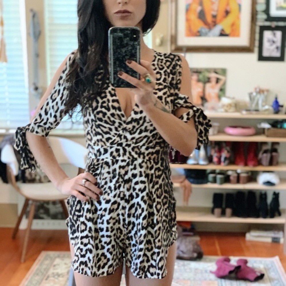 NET LF Cheetah Print Romper x SEEK THE LABEL